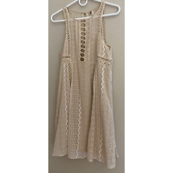 Free People Ivory Sleeveless Mini Dress - Picture 4 of 13